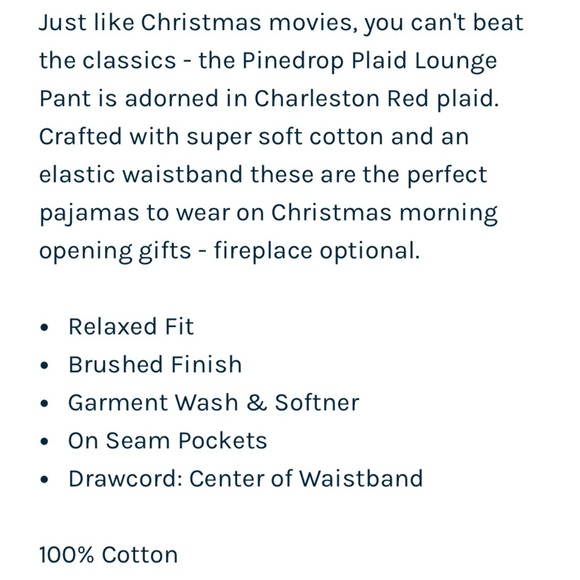 New NORDSTROM ~ Green Botanical Grady Plaid Flannel Pajama Pants Size M - Picture 5 of 5